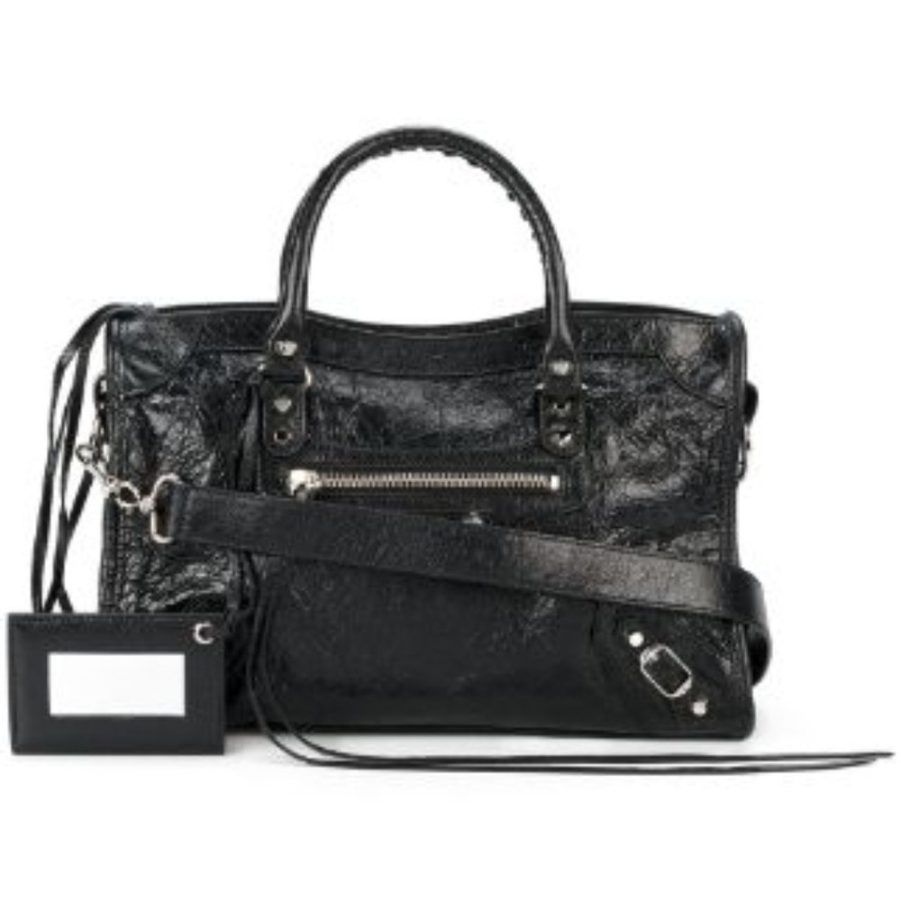 Black Classic City leather Tote bag
